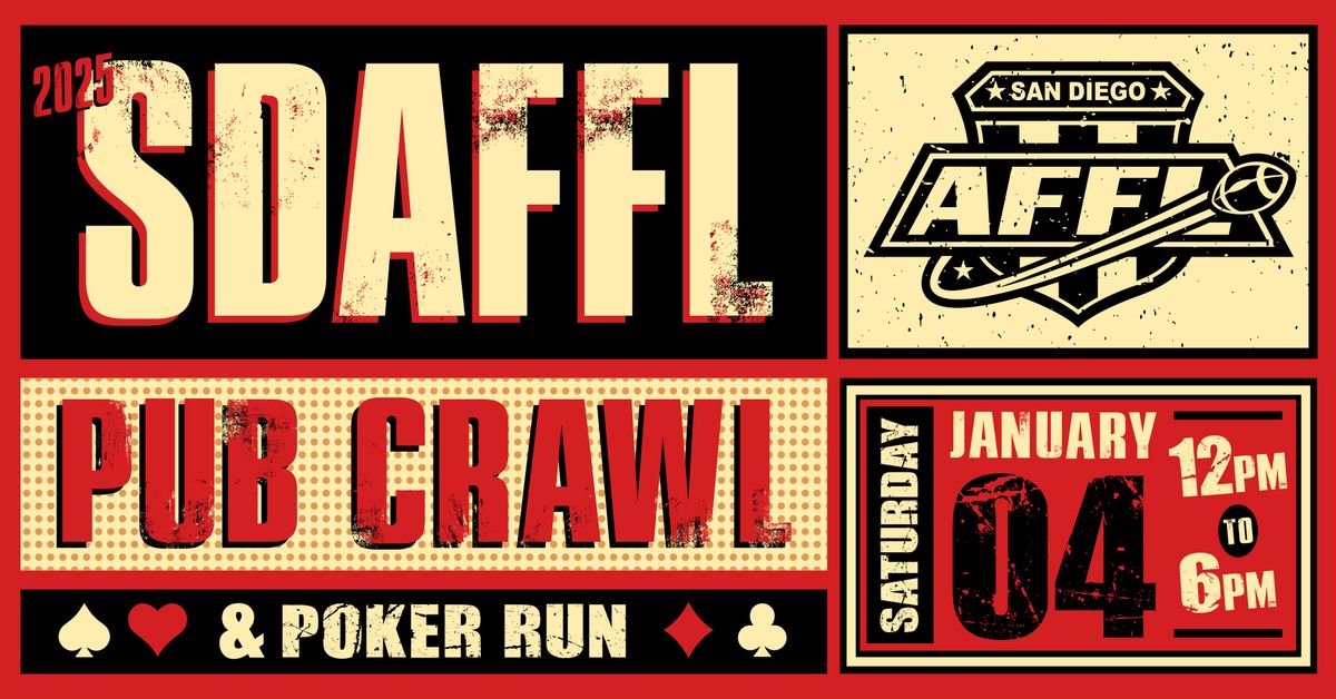 2025 SDAFFL Pub Crawl & Poker Run