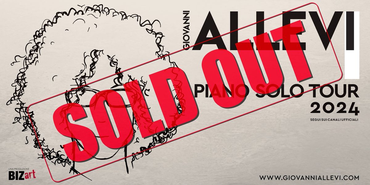 - SOLD OUT - GIOVANNI ALLEVI - marted\u00ec 1 ottobre 2024 - Teatro Comunale di Ferrara - SOLD OUT - 