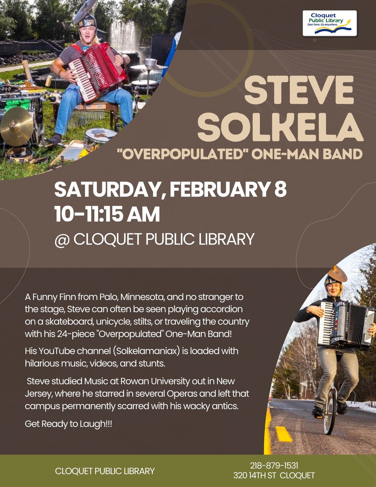 Steve Solkela: "Overpopulated" One-Man Band