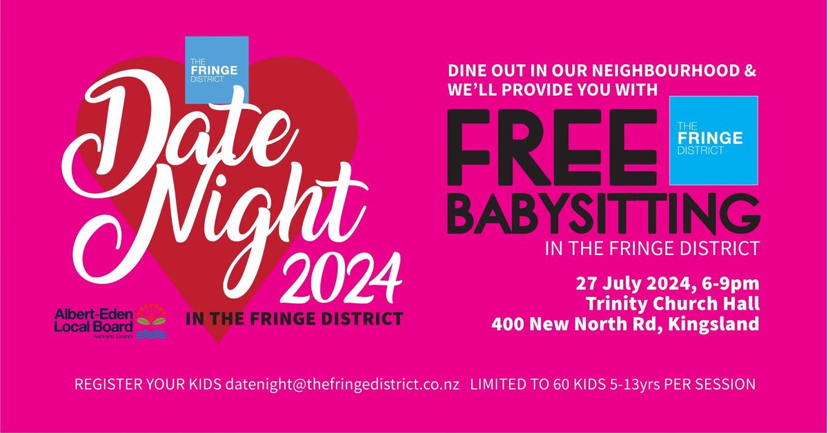 Free Babysitting: Date Night 27 July 2024