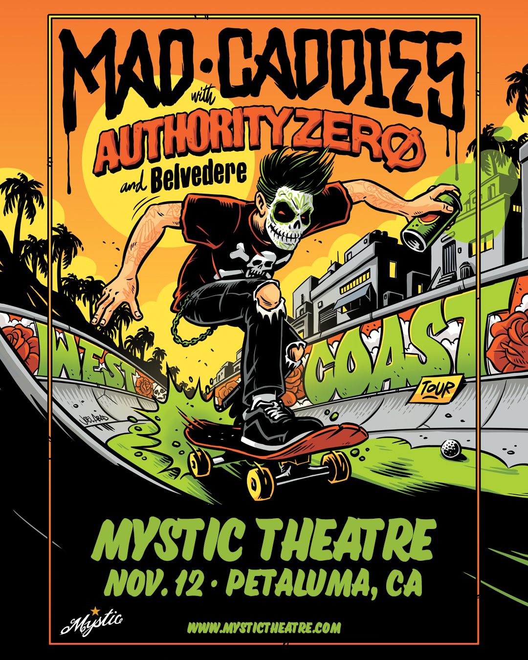 Mad Caddies and Authority Zero special guest Belvedere