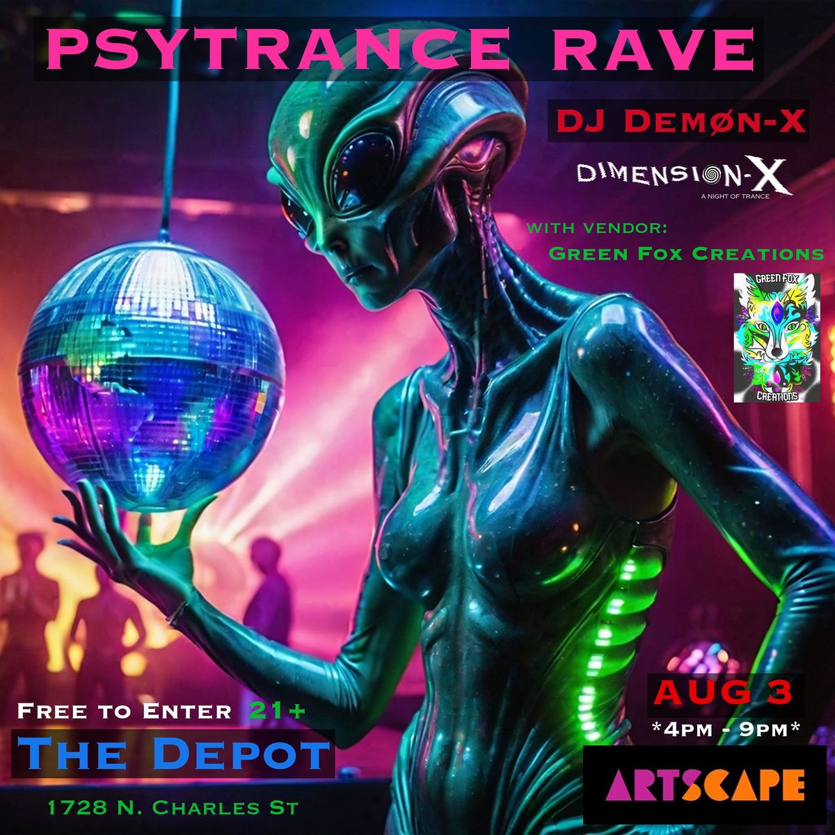 Psytrance Rave Party! (Artscape 2024)