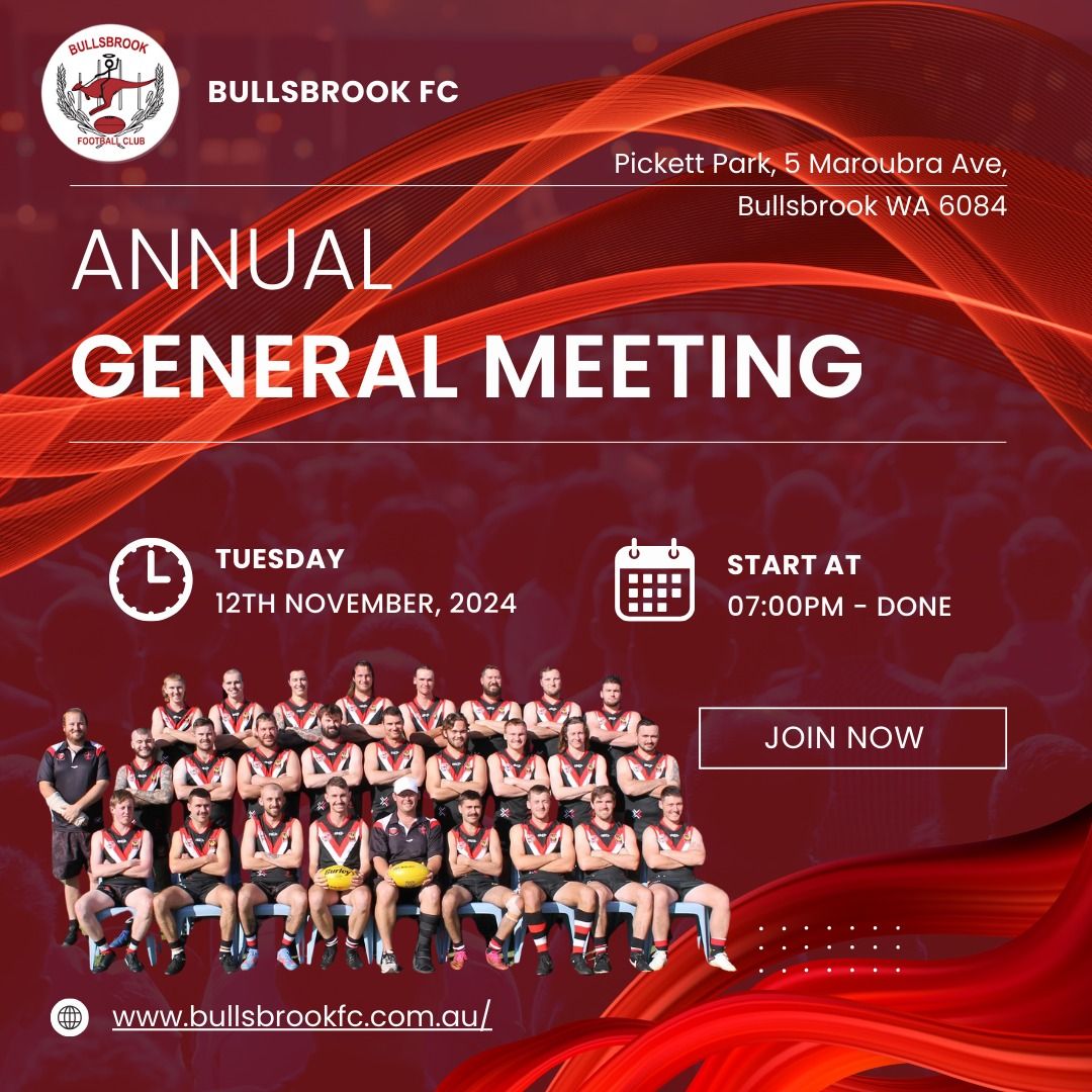 Bullsbrook FC | Annual General Meeting (AGM)