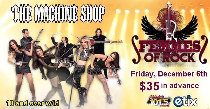 FEMMES OF ROCK at The Machine Shop