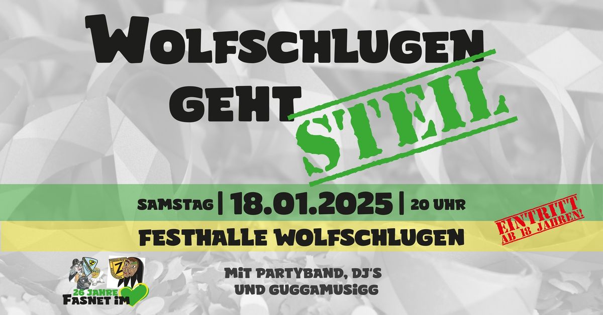 WOLFSCHLUGEN GEHT STEIL