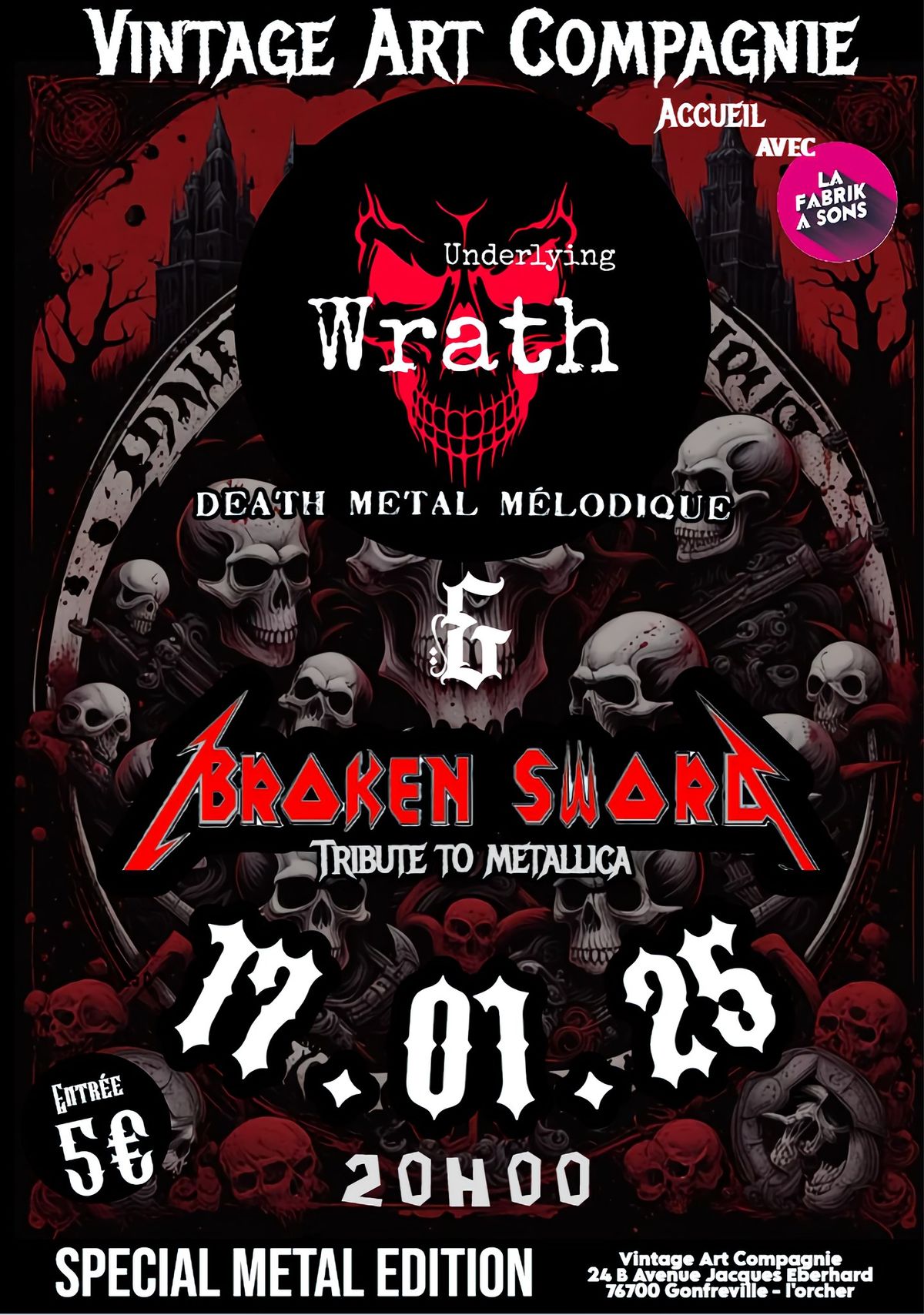 \ud83c\udfb8 Concert Metal : Underlying Wrath + Broken Sword \ud83c\udfb6