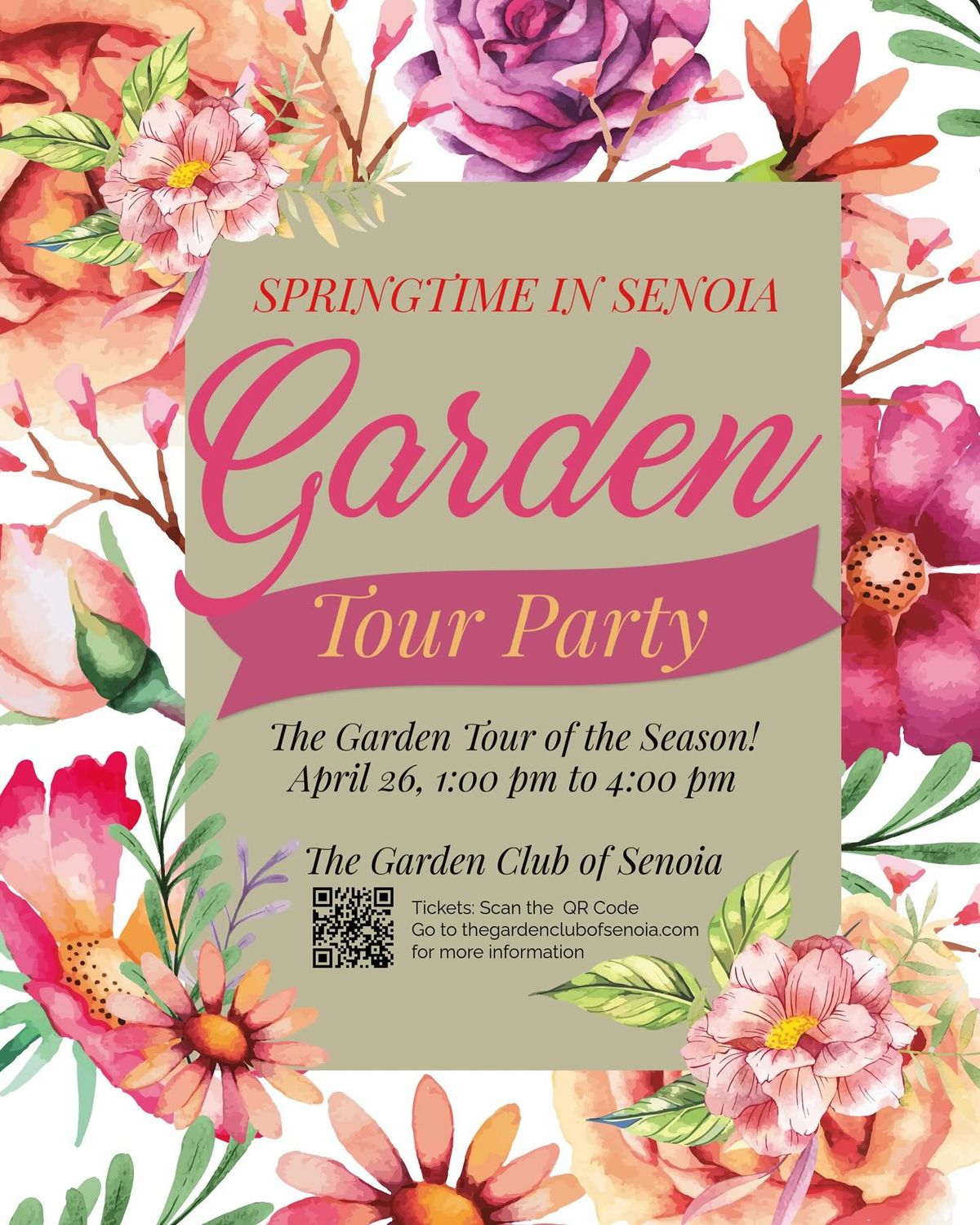 SPRINGTIMEIN'SENOIA VSENOIA SPRINGTIME Garden Tour Party