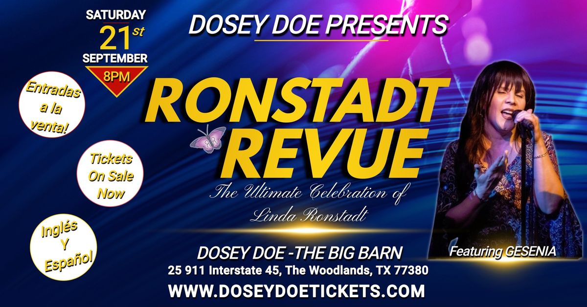 Linda Ronstadt Celebration at Dosey Doe with Ronstadt Revue feat. Gesenia