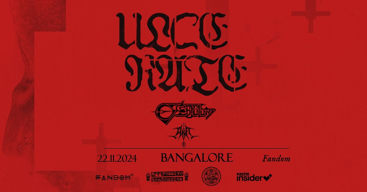 Aggressive Tendencies: The Gathering v2.0 - ULCERATE, Ec{c}entric Pendulum & Antt (BANGALORE)