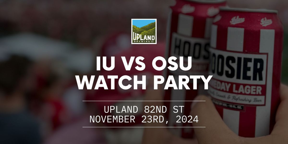 Hoosier Football Watch Party at Upland