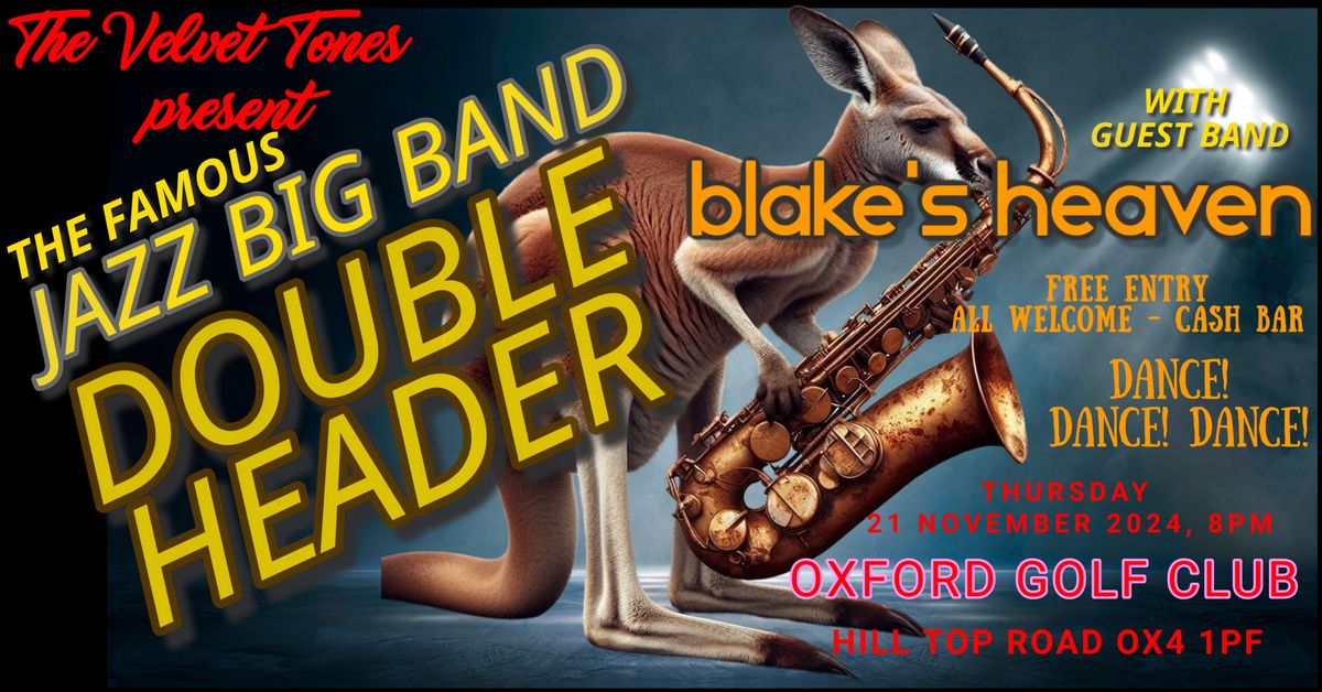 The BIG BAND DOUBLE HEADER for November!