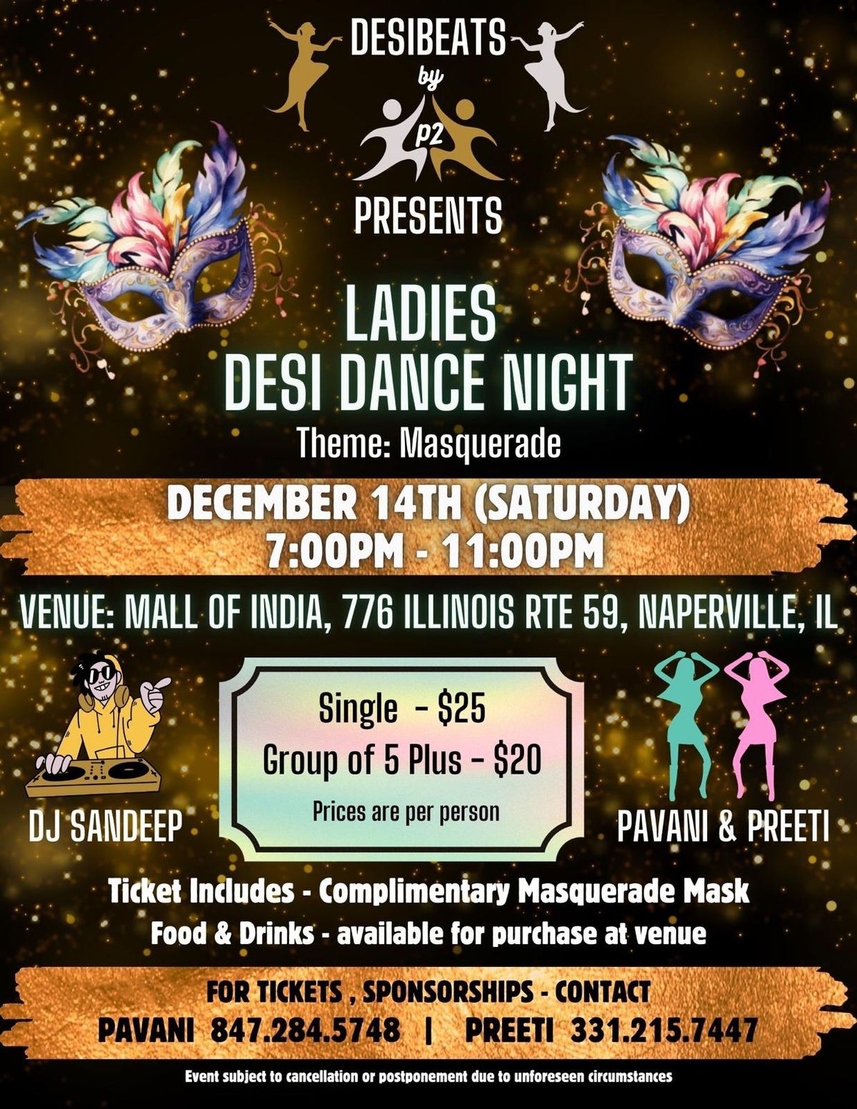 Masquerade Desi Ladies Dance Night