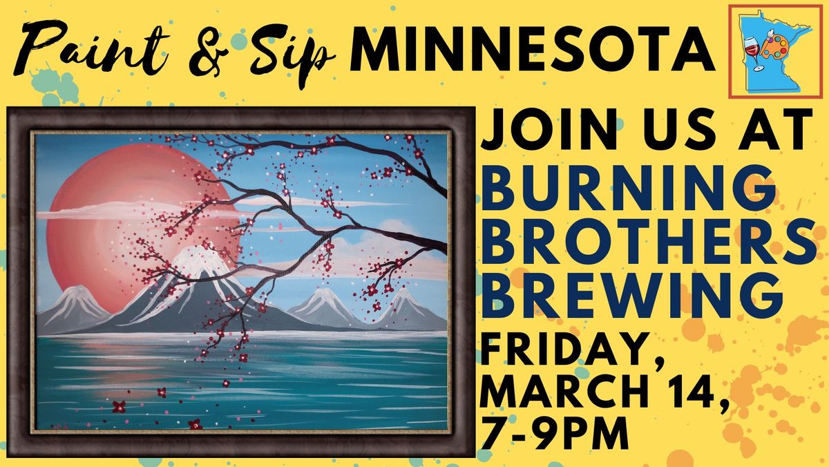 March 14 Paint & Sip at Burning Brothers Brewing