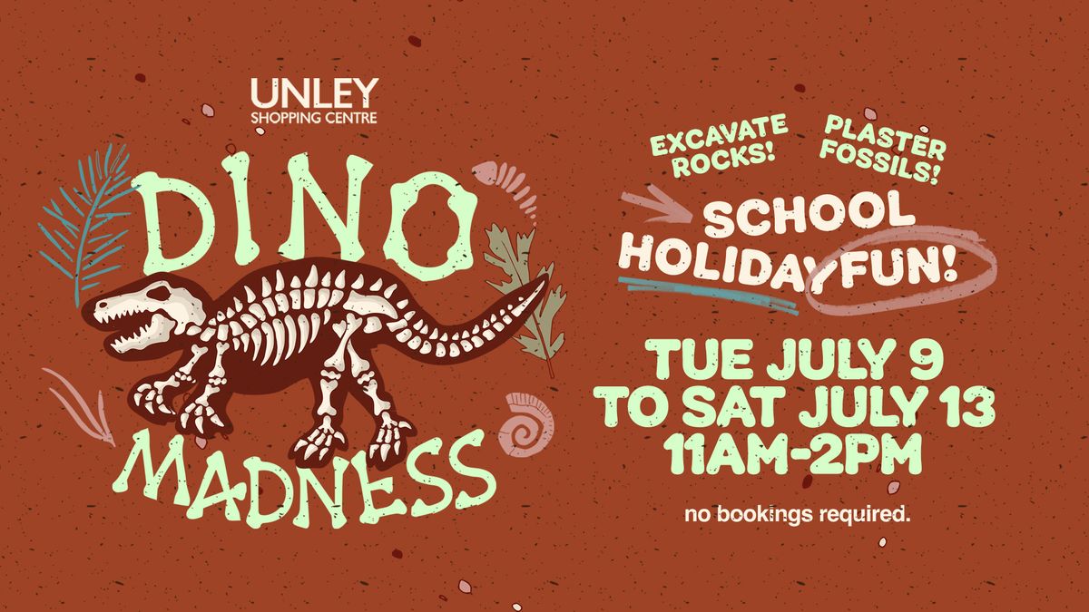 Dino Madness at Unley Shopping Centre