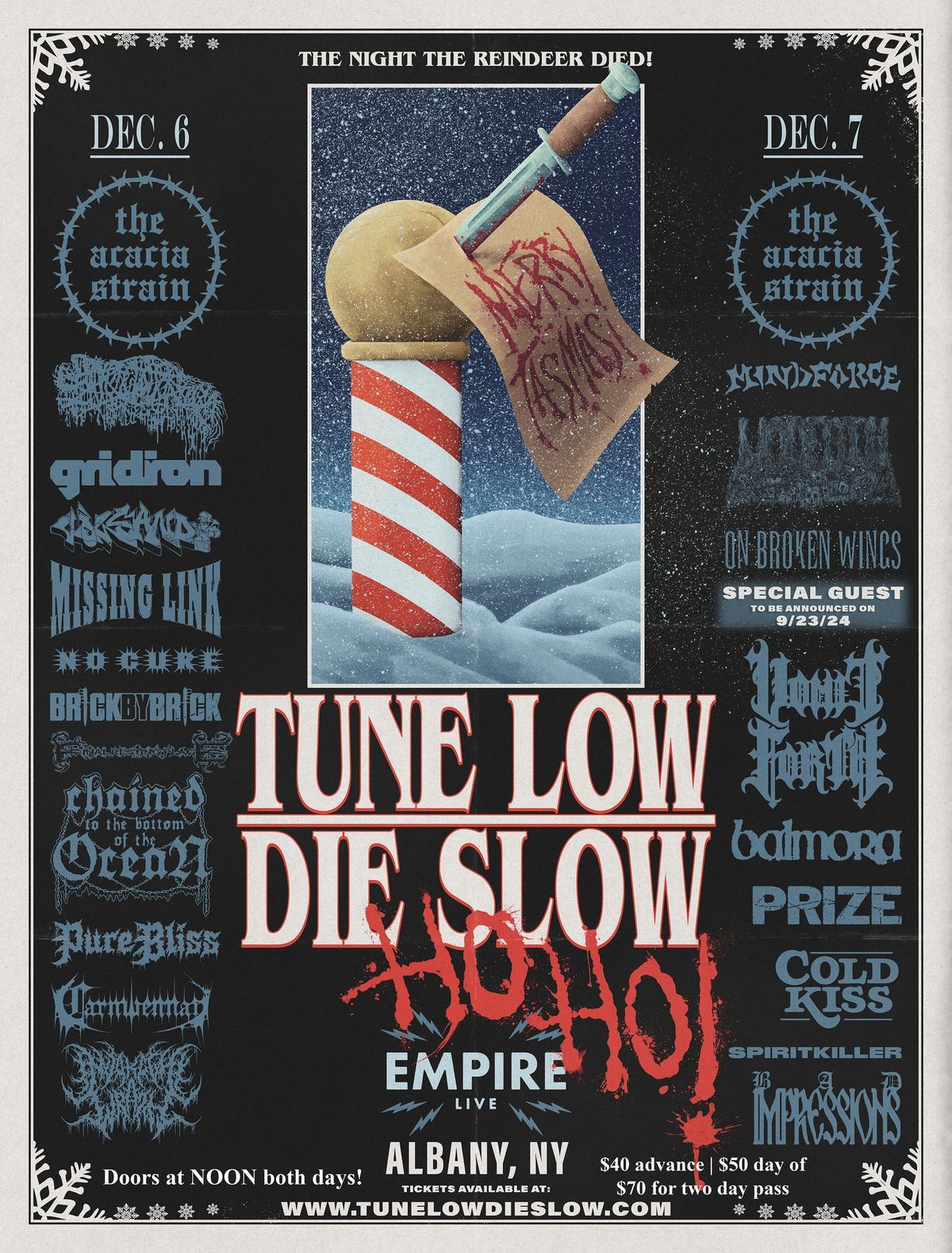 The Acacia Strain: Tune Low Die Slow Ho Ho! 