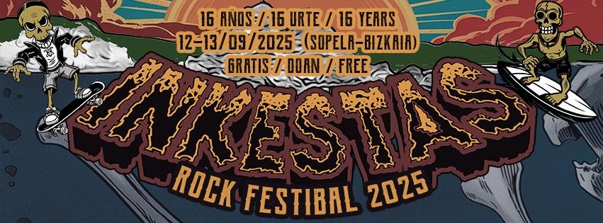 Inkestas Rock Festibal 2025 - 16 A\u00d1OS\/16 URTE\/16 YEARS