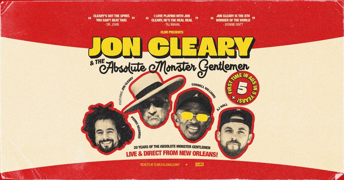 [SOLD OUT] Jon Cleary & The Absolute Monster Gentlemen (UK\/USA) :: Perth (early show)