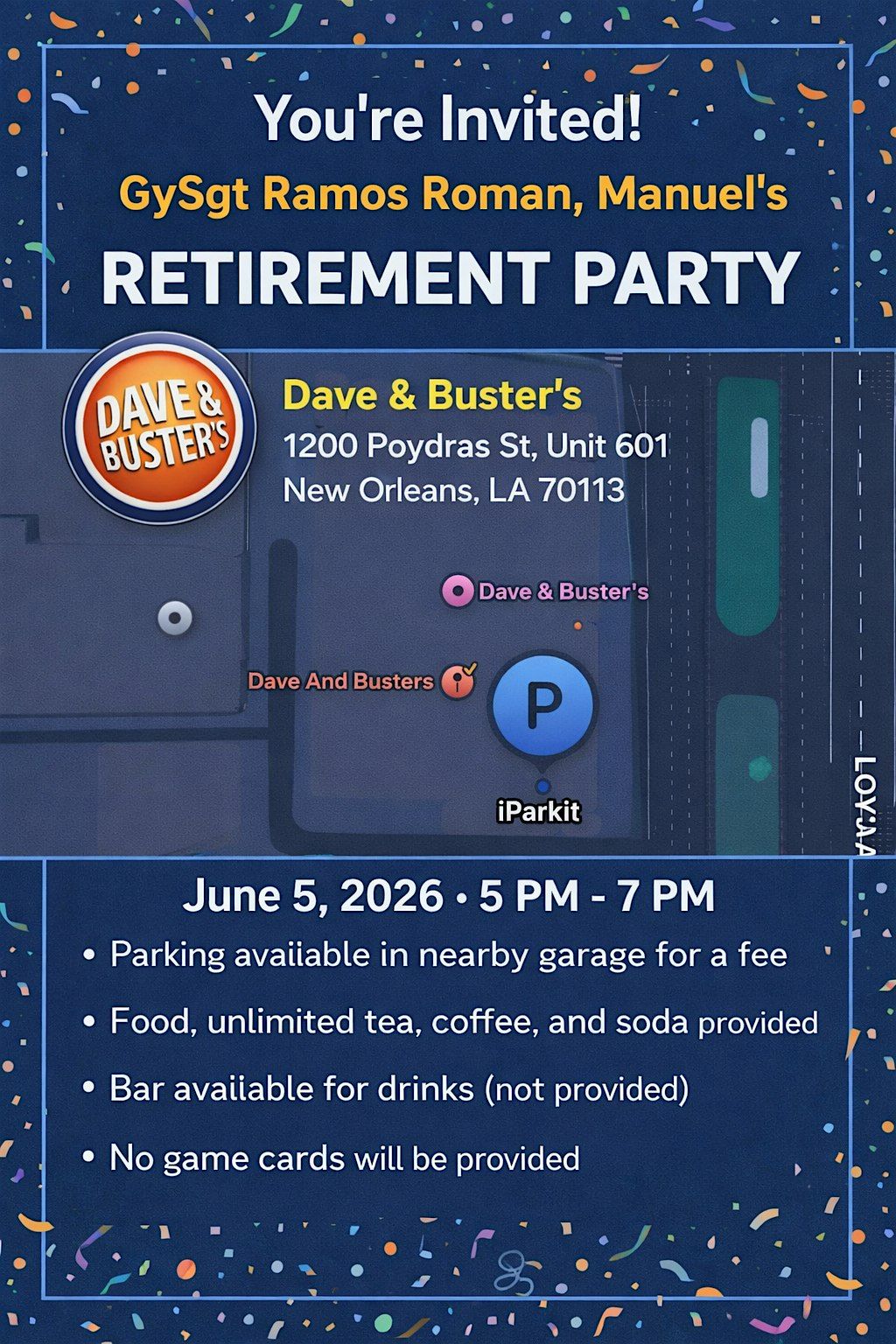 GySgt Ramos Manuel\u2019s Retirement After Party