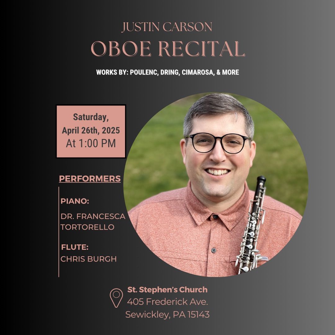 Justin Carson\u2019s Oboe Recital