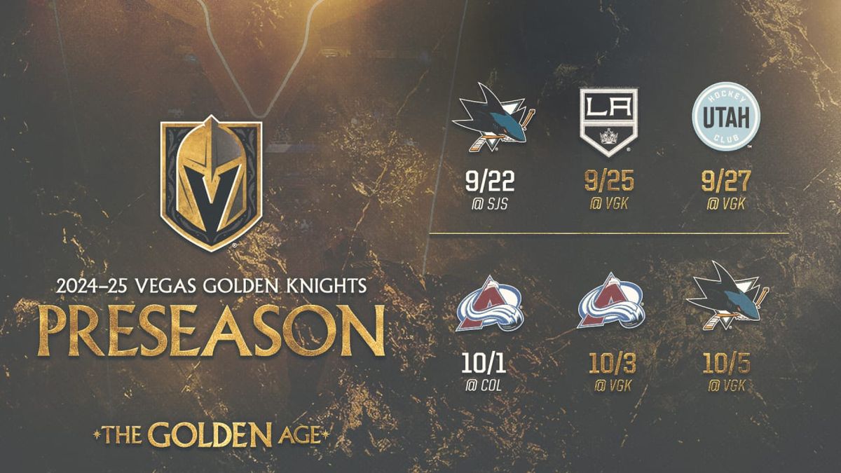 NHL Preseason: Colorado Avalanche vs. Vegas Golden Knights