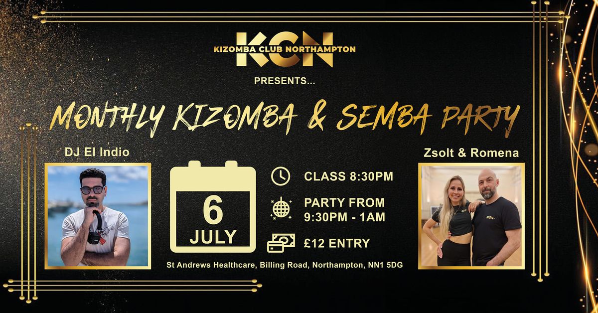 Kizomba club Northampton Monthly party