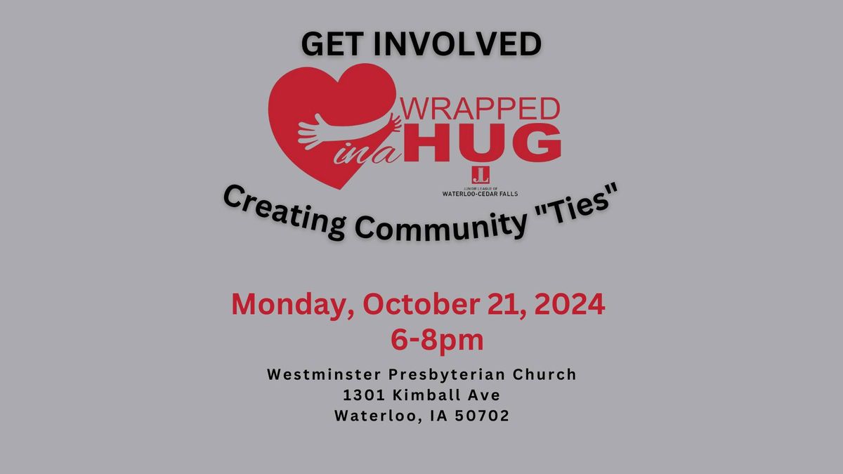 Wrapped in a Hug Creating Community "Ties" Blanket Tying