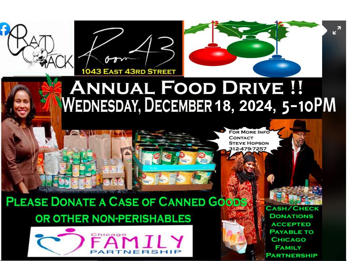 Rat Pack Annual Food Drive, Rm 43, 12\/18\/24