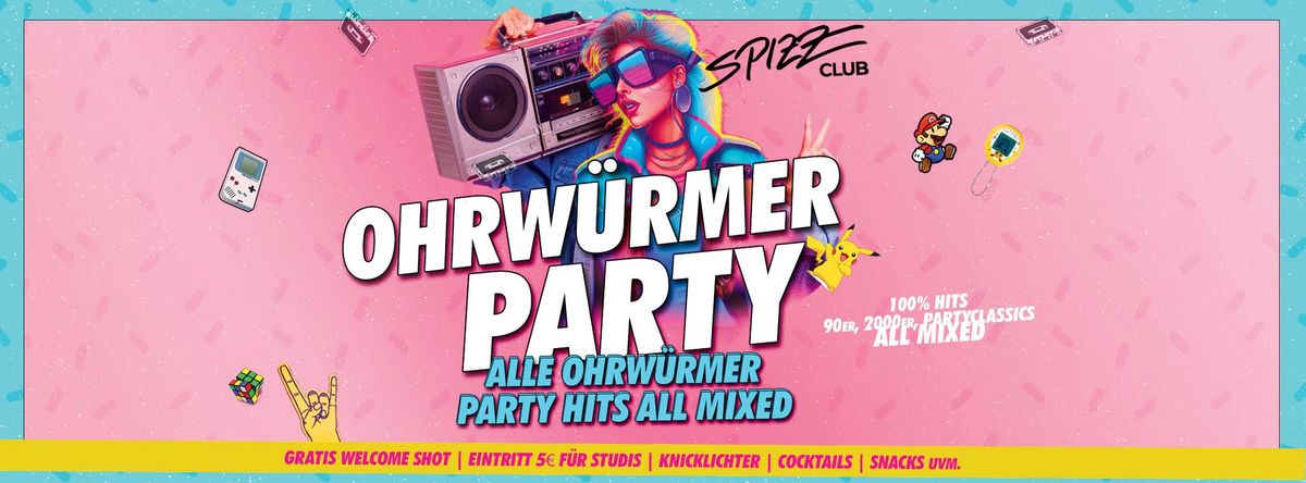 Ohrw\u00fcrmerparty - 100% Hits + Alle Ohrw\u00fcrmer All Mixed \/\/ Spizz Leipzig