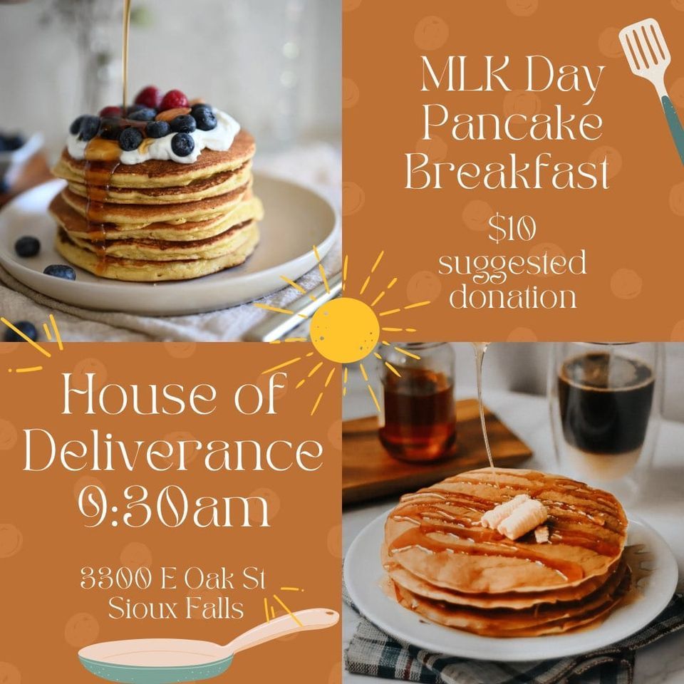MLK Day Pancake Feed, House of Deliverance, Sioux Falls, 15 January 2024