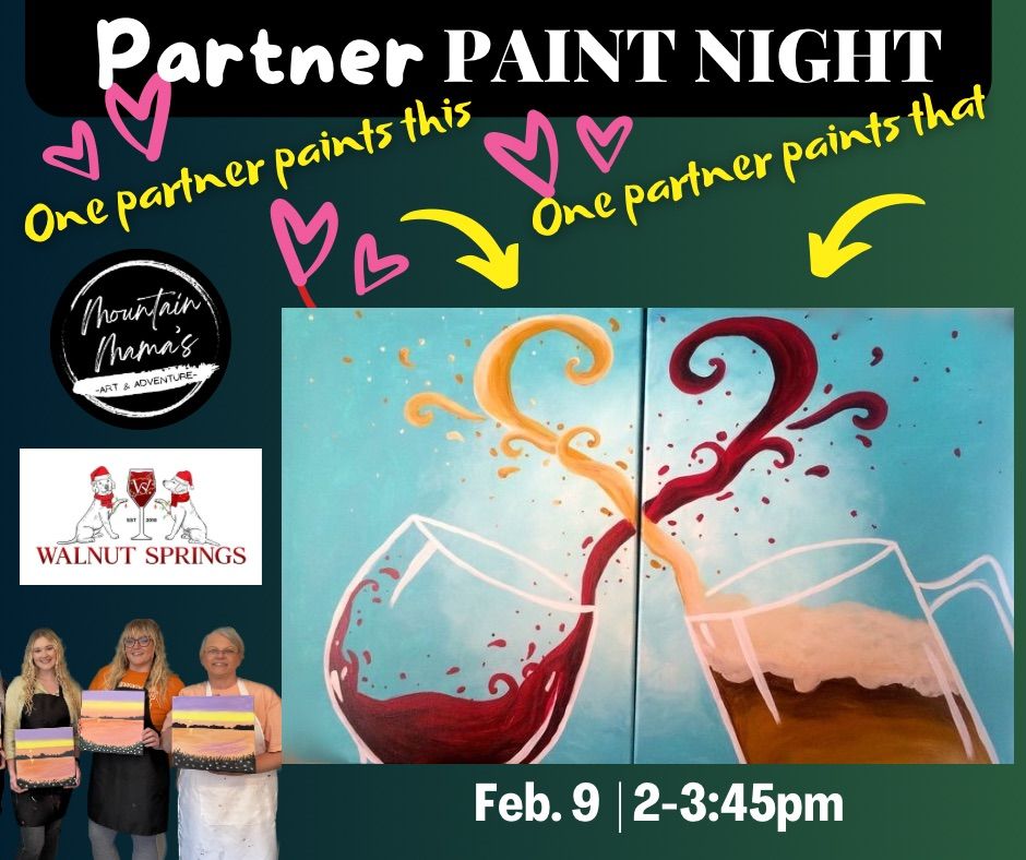 Partner Paint Night at Walnut Springs Winery