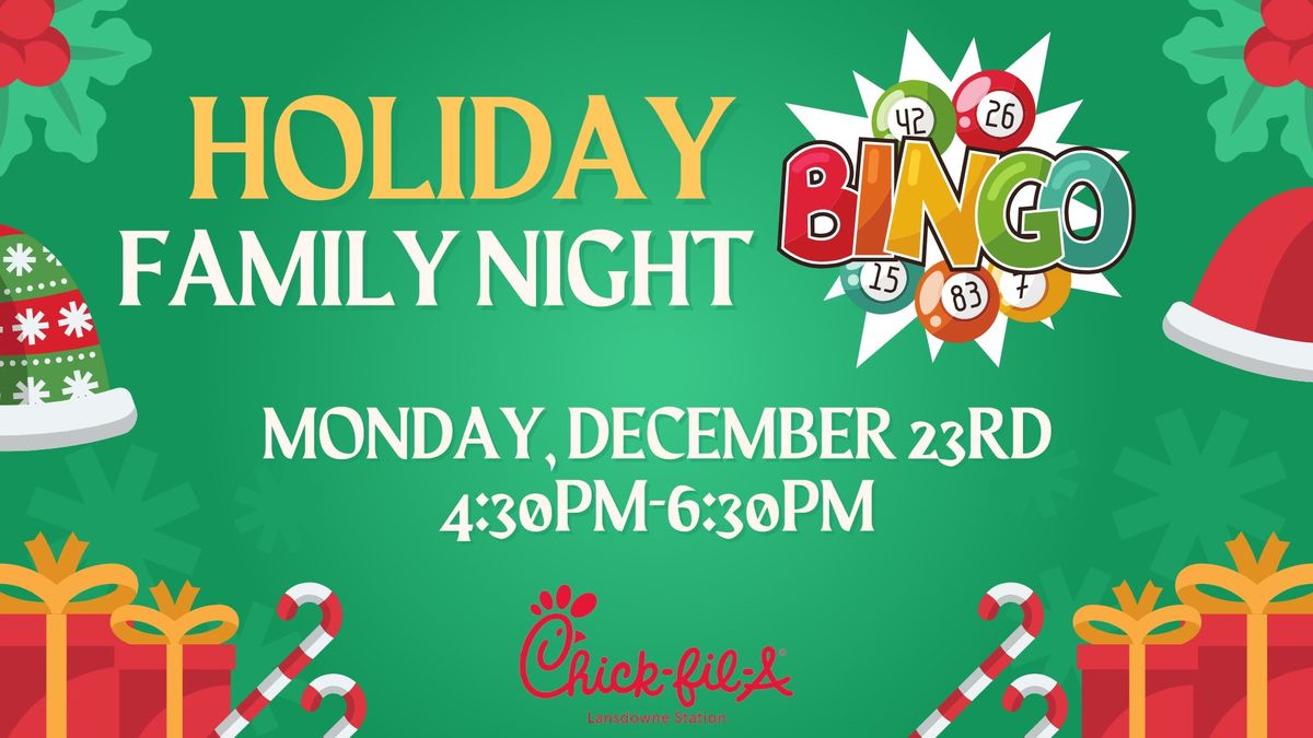 Holiday Bingo Family Night 