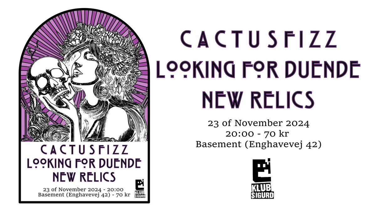 CACTUSFIZZ+Looking for Duende+New Relics @ Basement