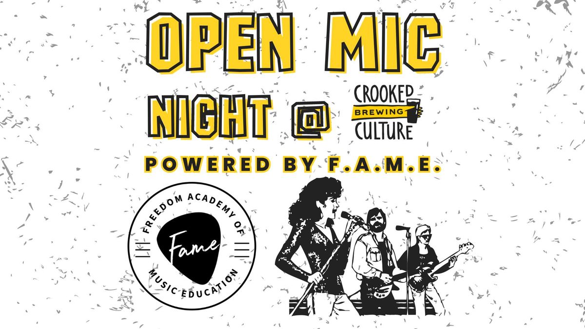 OPEN MIC NIGHT Powered by F.A.M.E.