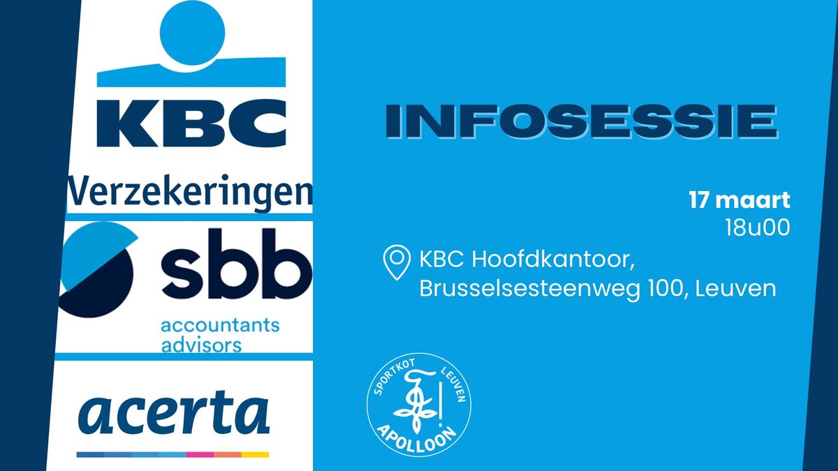 Infosessie KBC verzekeringen, SBB en Acerta