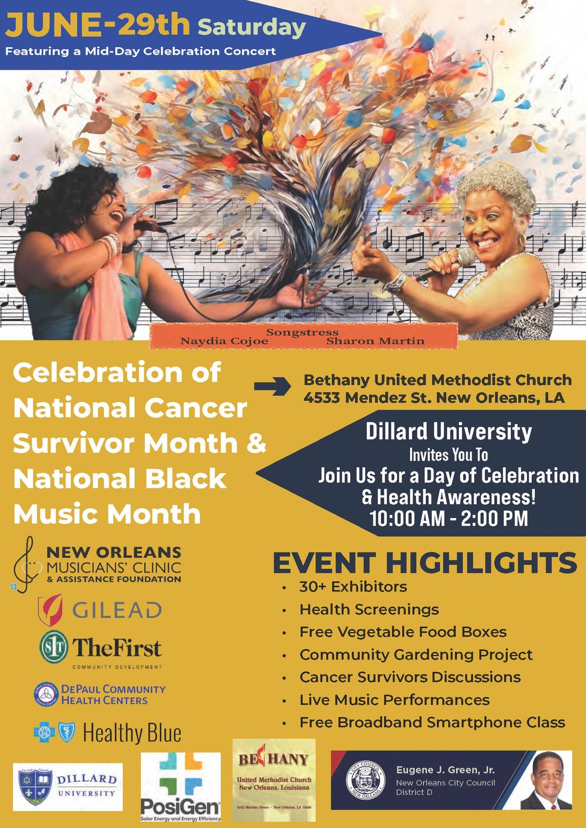 Celebration of National Cancer Survivor Month & National Black Music Month