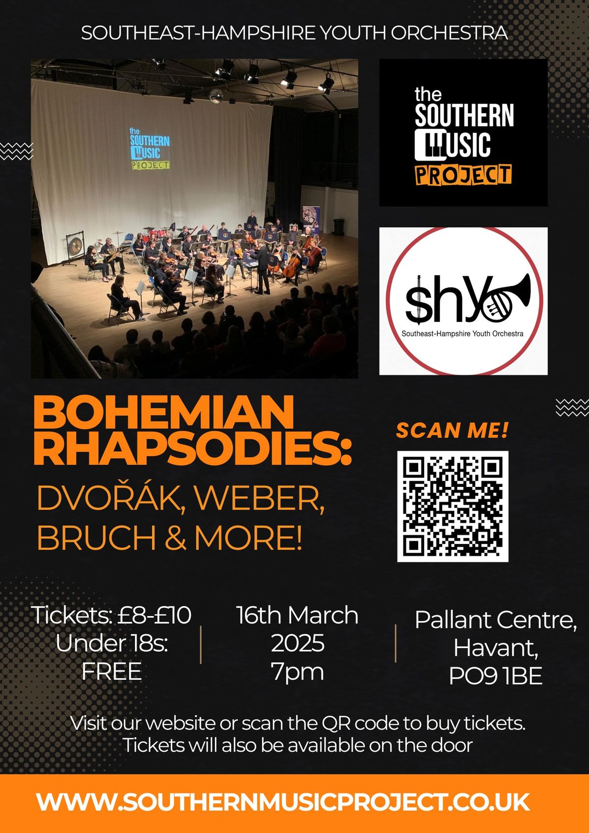 Bohemian Rhapsodies: DVO\u0158\u00c1K, WEBER and BRUCH! With the Southeast-Hampshire Youth Orchestra (SHYO)