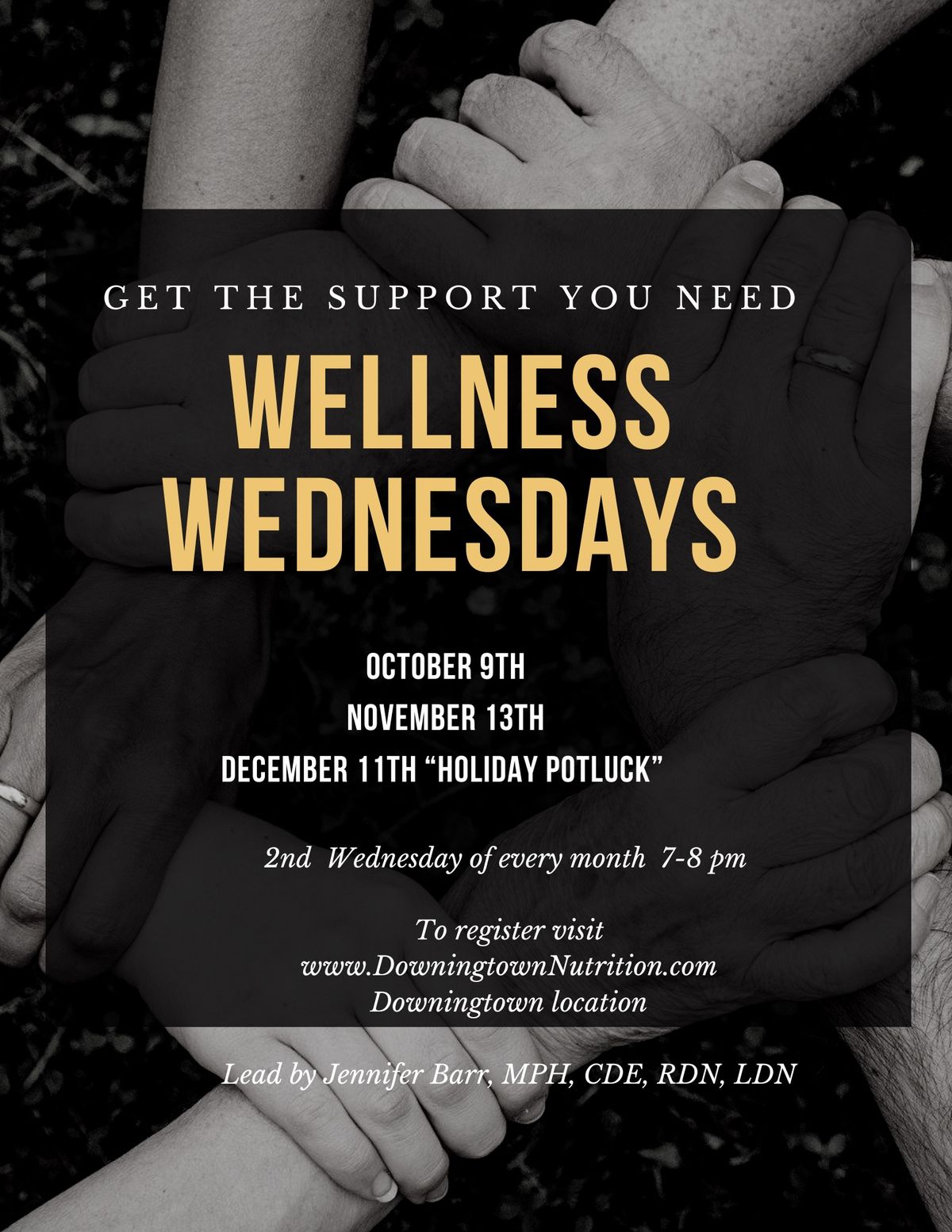 Wellness Wednesdays Monthly In Person Group