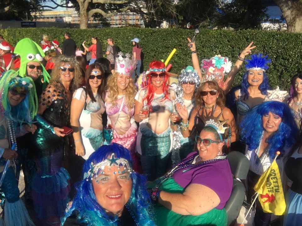 2025 Mermaid Strut in the Dunedin Mardi Gras Parade, Downtown Dunedin