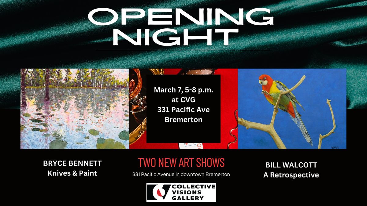 Opening Night of "Knives & Paint" by Bryce Bennett and "Bill Walcott: A Retrospective" 