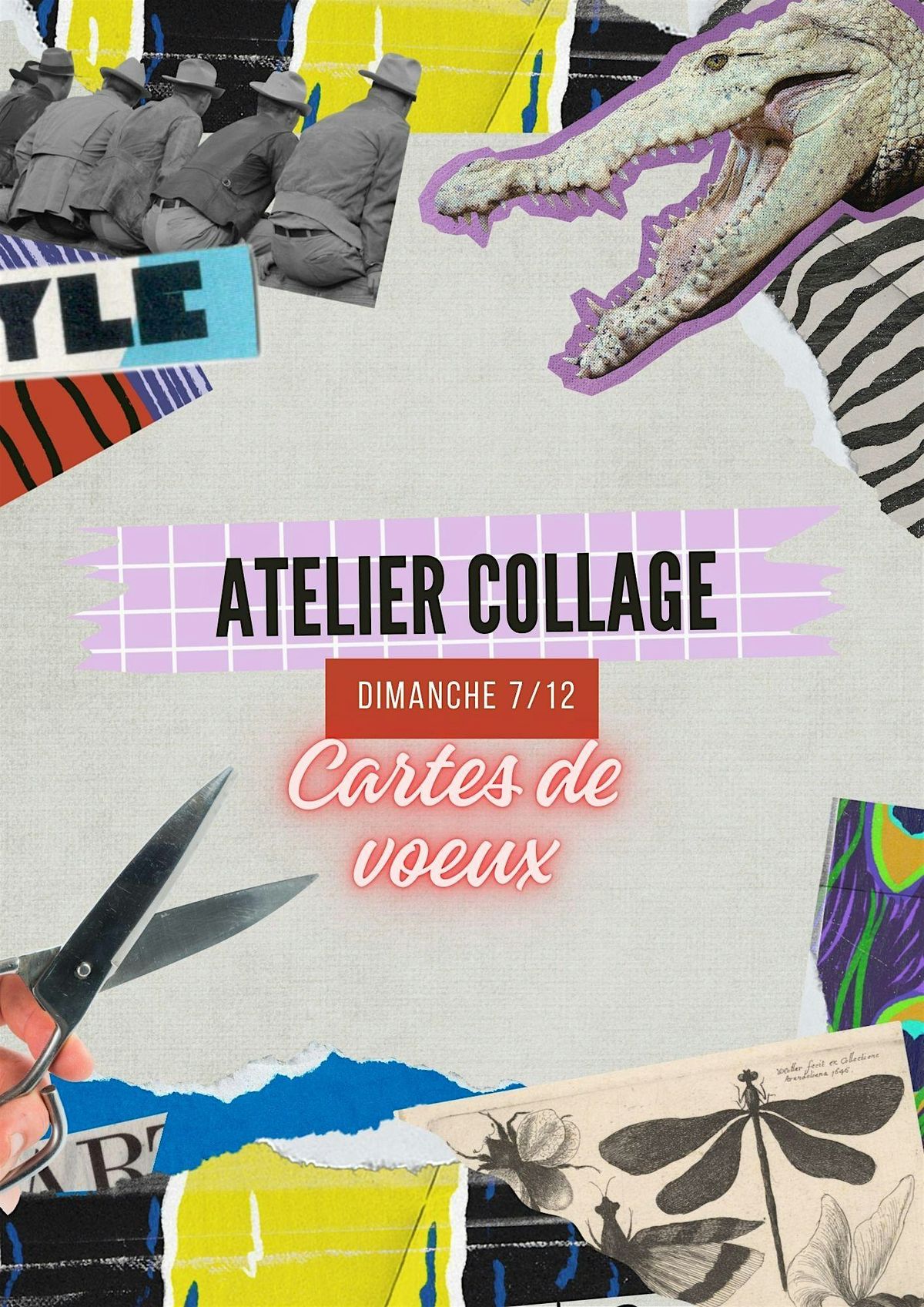 Atelier de collage - Cartes de voeux