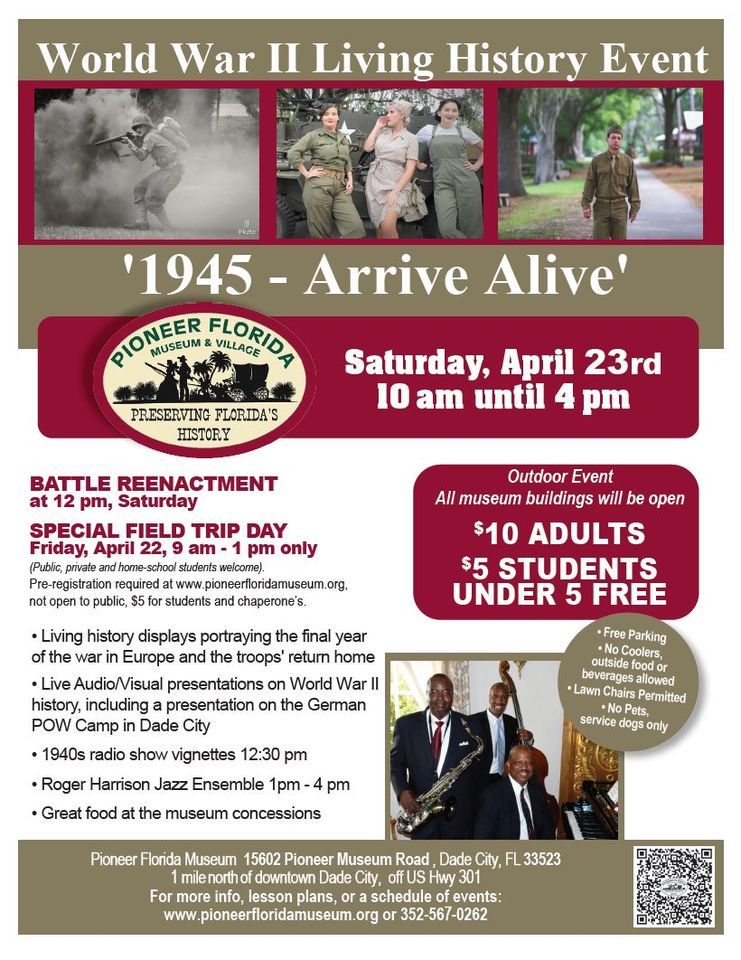 WWII Living History Event, Pioneer Florida Museum and Village, Dade