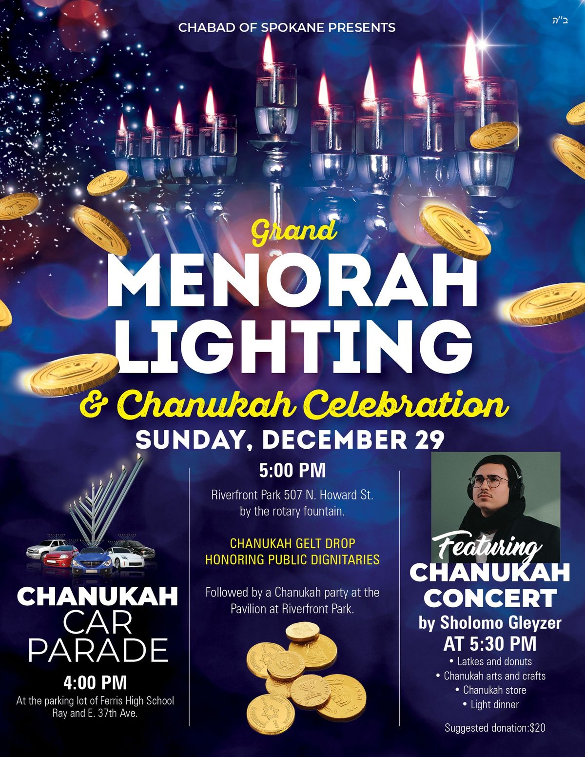 Chanukah Community Party- Concert- Parade