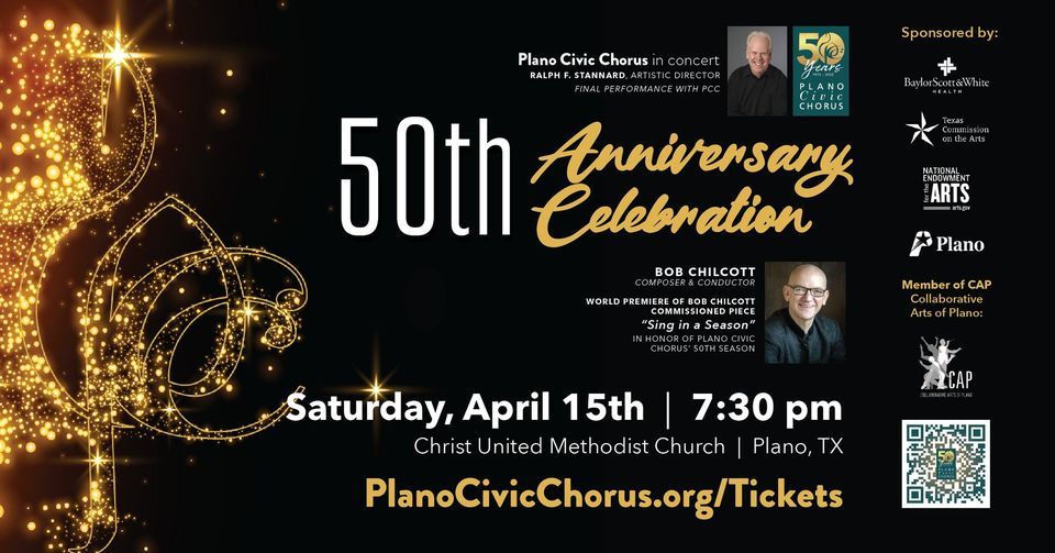 Plano Civic Chorus Presents 50th Anniversary Celebration