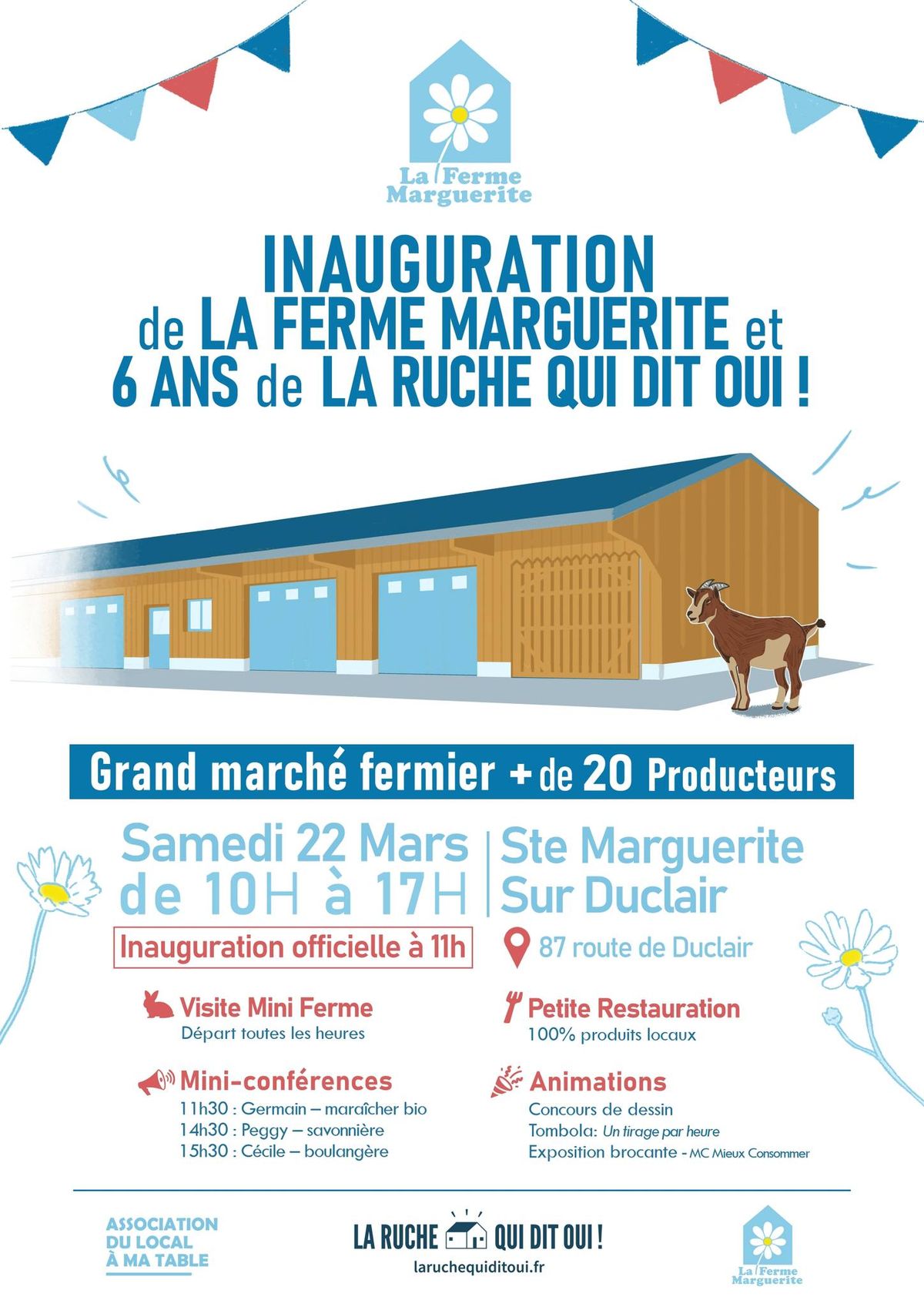 Inauguration de La Ferme Marguerite et 6 ans de la Ruche qui dit Oui !