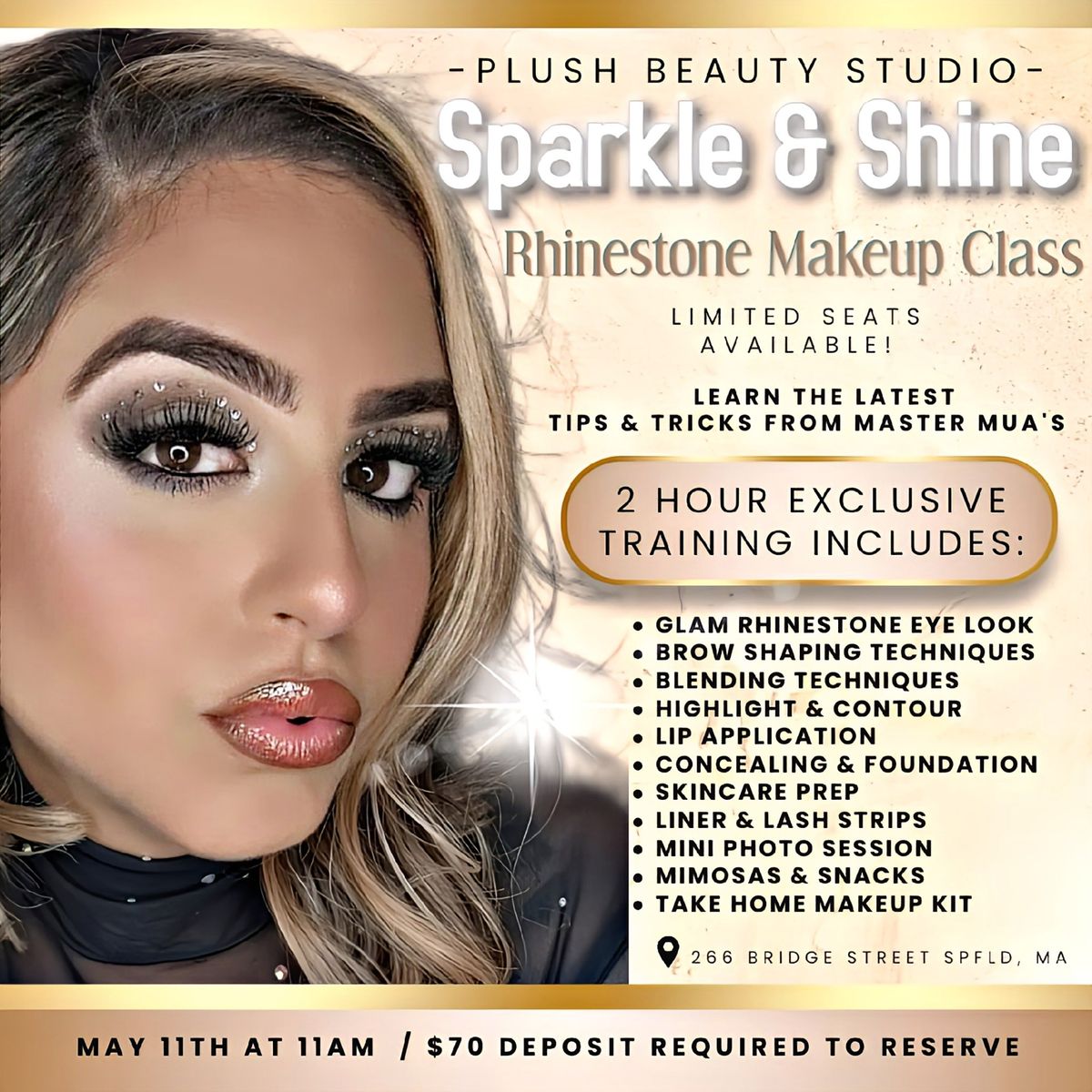 Sparkle & Shine Rhinestone Makeup Class