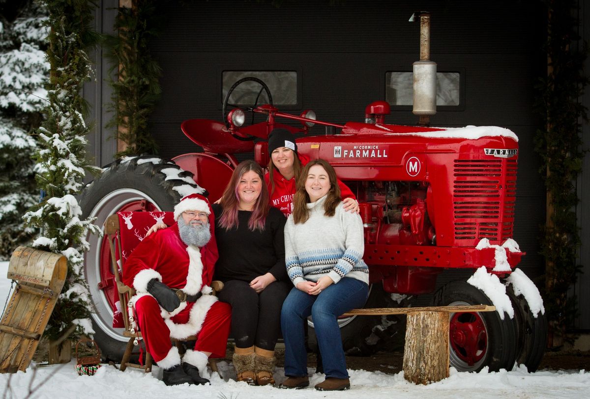 Photos with Santa In Support of the Shelburne Food Bank!