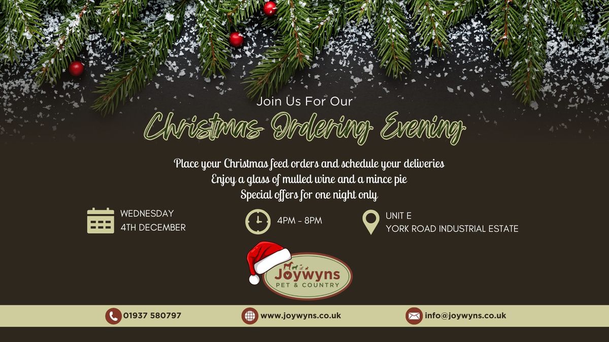 Joywyns Christmas Shopping Evening \ud83c\udf84\ud83c\udf81