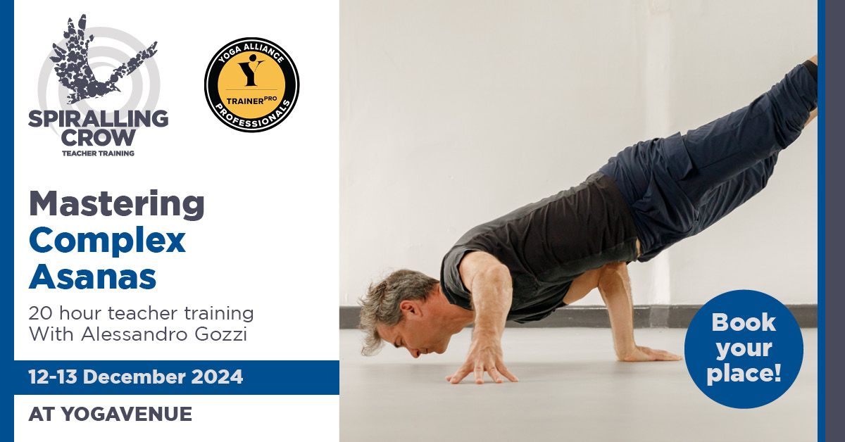 Mastering Complex Yoga Asana (20hr) with Alessandro Gozzi