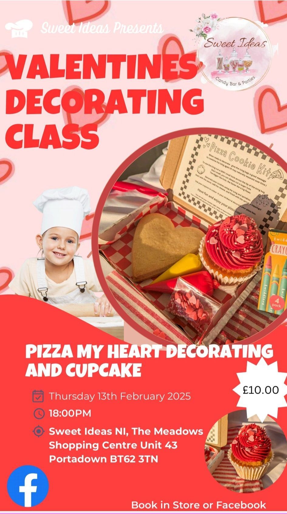 Pizza Your Heart and Cupcake Decorating 