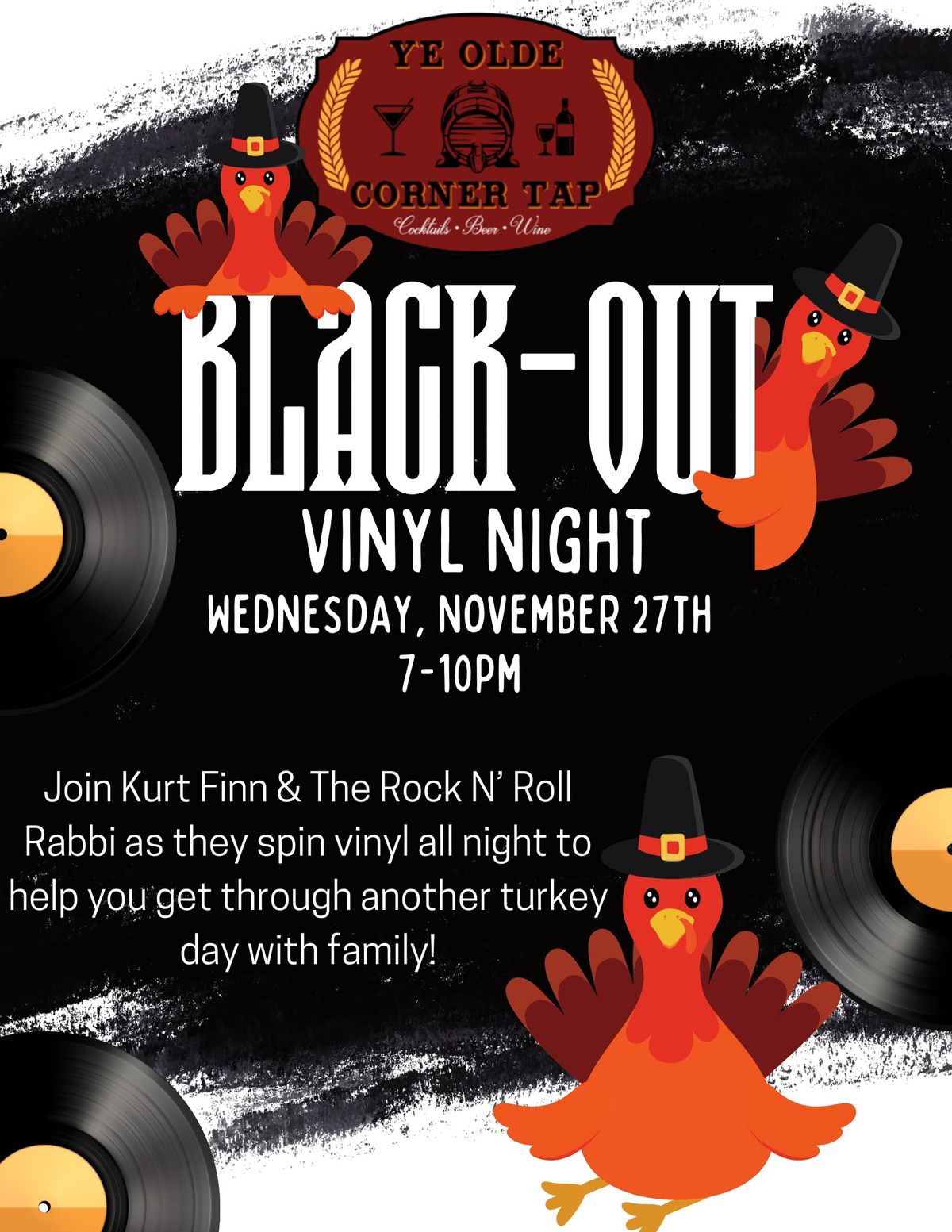 Black Out Vinyl Night